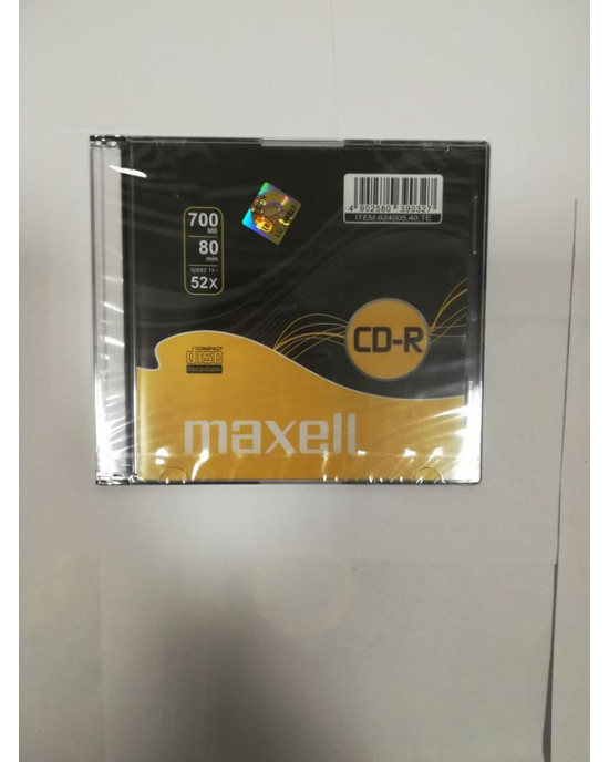 MAXELL CD-R 80 1PK 52*5MM SLIM